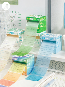 SANNIANERBAN | Gradient Pearl Pull Tab Colorful Transparent Sticky Notes High Adhesive School and Office Supply