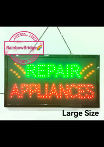 REPAIR APPLIANCES - RAINBOW BRIDGE LED SIGNAGE (NEW-SMALL-LARGE) #SIZE:W48CM & W60CM BIG #991