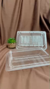 DEDEE กล่องใส OPS DD-4HA แบบล็อค (100ใบ) บรรจุภัณฑ์เบเกอรี่ ที่ใส่อาหารและเครื่องดื่ม กล่องข้าว ไม่เป็นไอน้ำ