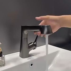 Innohut Bathroom Mixer Pull Out Faucet Basin Water Tap Sink Tap Hot Cold Water Faucet Washbasin Kitchen Tap Paip Air