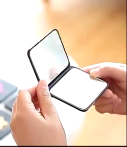 Cermin Lipat 2 Sisi Persegi Polos Kaca Rias Make Up Portable Mini Travel Size Barang Unik Murah Lucu -REX-MART