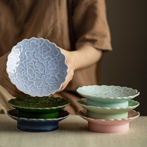 Ceramic Vintage Chinese Teaser Plate Snack Dessert Tray
