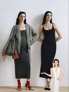 EMXEE | Maternity Dress Wool Comfort Stretch Slim Fit