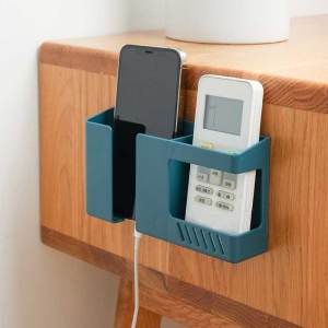 【On Sale】Wall Mounted Phone Holder Organizer Storage Box Remote Control Mounted Box