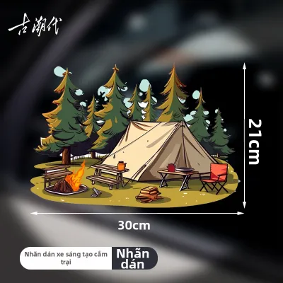 Miếng Dán Trang Trí Xe Trang Trí Ngoài Trời Miếng Dán Kính Cửa Sau Xe Trang Trí Xe Du Lịch Miếng Dán Cá Nhân Hóa Sáng Tạo Cho Xe Hơi