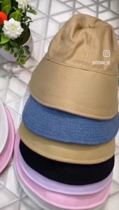 Topi Korea Bucket Hat Premium / Topi Pantai Keren Oenni.id