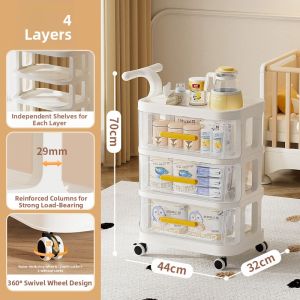 Mobile Baby Organizer Cart