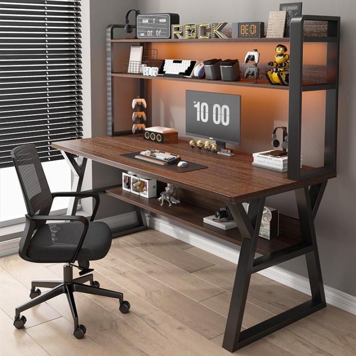 Simple Modern Computer Desk Home Use Study Desk Bedroom Desk Integrated ...