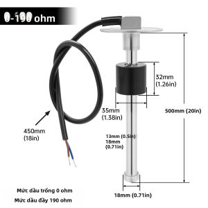 RYSJM | Đồng Hồ Đo Áp Suất Dầu Chống Nước 4 Trong 1 85mm Có Đèn Báo Cho Ô Tô Thuyền Du Thuyền 0-190ohm Vôn Kế Mức Nhiên Liệu 12V 24V
