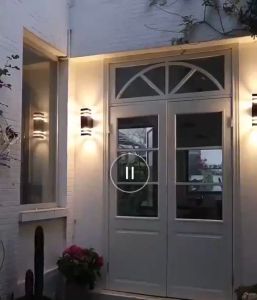 LED wall lamp outdoor waterproof IP67 wall light nordic style garden decoration aluminum wall lamp automatic light up at night for yard porch corridor balcony lights smart wall light sensing wall lamp