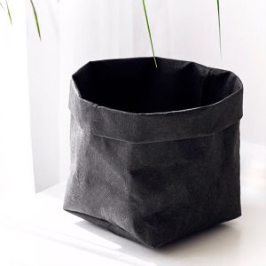 Extra Large Washable Kraft Paper Bag Plant Pot Cover Nordic Simple Storage Bag for Flowers And Green Plants Desktop Ground Wall