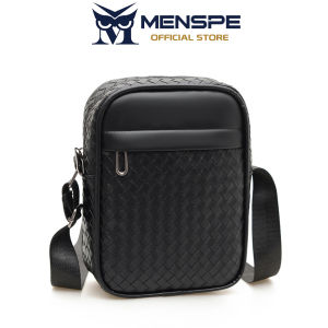 MENSPE Mens Shoulder Bag PU Waterproof Messenger Bag Handbag Lightweight Large Capacity Business Bags Casual Travel Sport Street Cross Body Bags