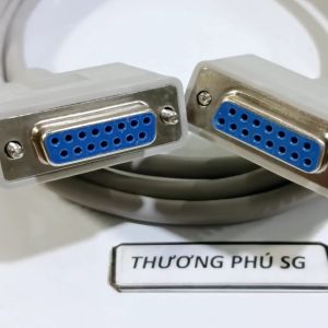 Cáp hai đầu Com 15 Cái (DB15F) dài 1.5m / Cáp 2 đầu Com 15 Cái (DB15F to DB15F)