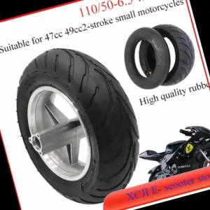 Suitable for 47cc 49cc 2stroke Bike ATV Mini Bike Pocket Bike Wheel Front 90/65 -6.5 Rear 110/50- 6.5 Wheels Tyre Rims