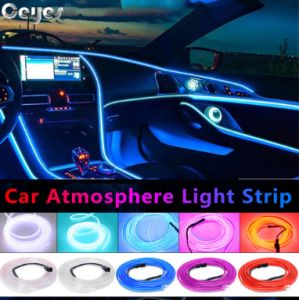 【 New Listing 】 Multi color ambient lighting LED strip DIY flexible cold light decoration ambient light safety car interior design car accessories party light strip