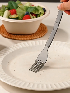 100pcs Disposable Spoon And Fork Thickened Plastic ndependently Package For Bakery Fruit Ddessert