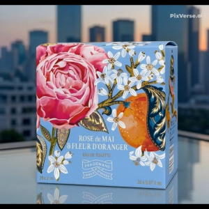 NEW Fragonard Rose and Orange Blossom 20 in 1 Perfume Sachet Box by Senteurs de Provence since 2004