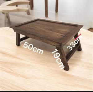 โต๊ะไม้พับได้ โต๊ะไม้สักพกสดวก สำหรับเด็ก วางคอม วางของใช้ตางๆ