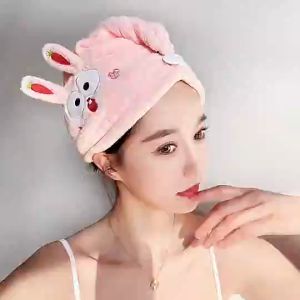 [Voucher & Dịch vụ]Khăn thỏ dễ thương ủ tóc đa năng khăn quấn tóc gội đầu cao cấp vải cotton mềm mại thấm hút tốt