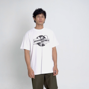 House of Smith Kaos Pria Lengan Pendek - Pieces T-shirt White #2 - T Shirt