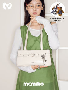 Mcmiko Original Ballet Miss 2025 Autumn Winter Womens Genuine Leather Single Shoulder Underarm Bag Korean Style Daily Match