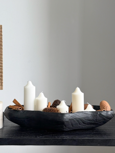 Zen Style Aesthetic Wooden Scented Candle Holder