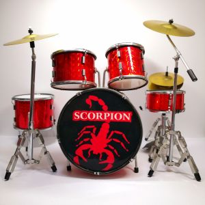 (READY STOCK) MINIATURE HAND MAKE DRUM SET FOR COLLECTION SET SIZE AROUND 15-16CM X 16-18cm No music