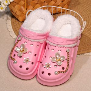 Girls Winter Slippers with Cotton Lining - Cute Cartoon Design Soft Sole Lightweight and Comfortable EVA Material Suitable fo