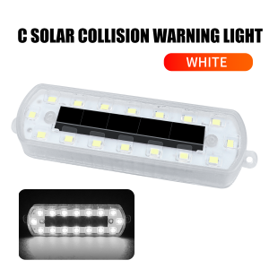 KEVANLY | 1/2x Solar Power Strobe Warning Light 16LED Motorcycle Car ATV RV Tail Colorful LED Night Rear Collision Flashing Signal Lamp
