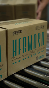 TỔNG KHO_Thùng 06 gói Khăn ướt cao cấp cho bé Hermoso gói 80 tờ an toàn cho da nhạy cảm không paraben