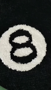 8 Ball Rug Soft Carpet Skin Friendly Black Anti-slip Hoom Decor Atmosphere Carpet