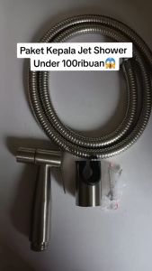 Jet Shower 1 Set isi 3 Pcs Stainless 1056-Plus Stop Kran Stainless