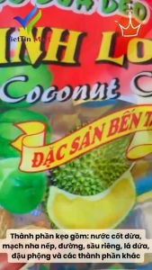 kẹo dừa thanh long thập cẩm - đặc sản Bến Tre (500g)