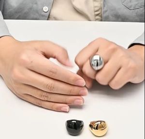 Kemstone Smooth Gold Plated Stainless Steel Ring Mens Rings Jewelry