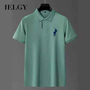Ielgy người đàn ông của polo Áo sơ mi với tay ngắn ve áo hàng đầu