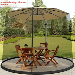 มุ้งกันยุงร่มลานพร้อมประตูซิป เชือกรูดด้านบนปรับได้ มุ้งกันยุงร่มฟุตไม่มีก้าน