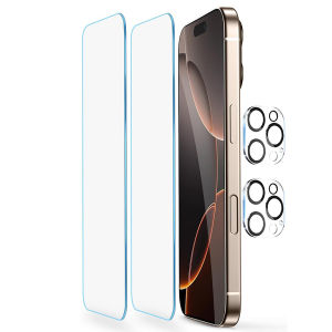 2PCS Tempered Glass Screen Protector Camera Lens Protection Cover For iPhone 16 Pro Max 15 Plus 14 13 Mini 12 11 16Pro 16Plus