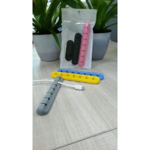 Trình quản lý cáp Cuộn Dây Cáp USB Bằng Silicon Máy Tính Để Bàn Cáp Kẹp Đa Năng Sắp Xếp Gọn Gàng Cáp Chủ Cho Dây Tai Nghe Chuột-HAUSE