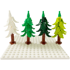 Pine Tree Vegetables Building Blocks set Pine Leaves Simulated Plants Accessories Creative Christmas Tree Building Blocks