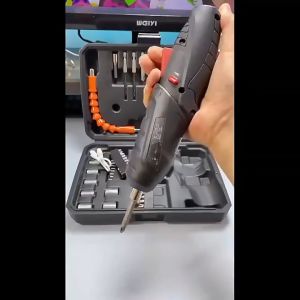 WESTIN MESIN BOR MINI LISTRIK TANPA KABEL / MESIN BOR BATERAI IMPACT CORDLESS DRILL SET / MESIN OBENG OTOMATIS / ALAT PERKAKAS SET KOPER
