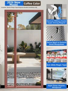 SHULIAN | Mosquito-proof Door Curtain Self-adhesive Magnetic Strip