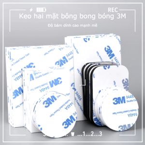 Combo 10 miếng dán keo 2 mặt 3M siêu dính-ESTLA