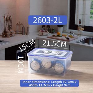 Sealed Rectangular Food Storage Box for Freezing