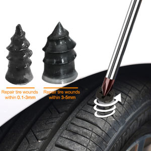 Tubeless Tire Repair Tool Glue Free Vacuum Tire Repair Nail Kit for Motorcycle Car Tubeless Tyre Puncture Plug Repair Tools Kit Repair Tire Tool Set
