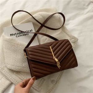 Casual Embroidered Thread Bag for Women 2025 Fashion Crossbody Bag Simple Korean Style Trendy Single Shoulder Small Square Bag