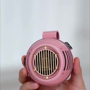 Quạt Mini Cầm Tay Không Cánh 5 Cấp Độ Sạc USB Gió Mạnh Đeo Được Làm Mát Bằng Dây Đeo Quạt Làm Mát Nhỏ Gọn