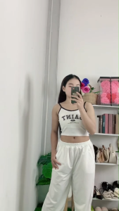 ชุดเซ็ตสายเดี่ยว ดีไซน์ลายเก๋