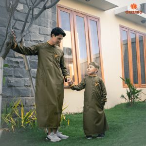 Orizano Jubah Gamis Anak Laki Laki Cowok Lengan Panjang Bahan Toyobo Fodu