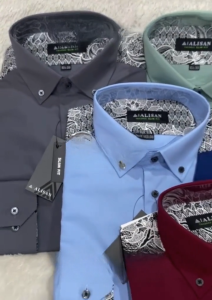 PROMO Kemeja Alisan Pundak Batik Kombinasi SLIMFIT Panjang