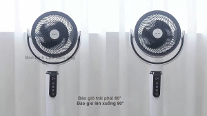 Quạt tuần hoàn không khí 3D động cơ biến tần DC thương hiệu Hà Lan cao cấp Philips ACR2246CFD Serial 2000 - BH 2 NĂM